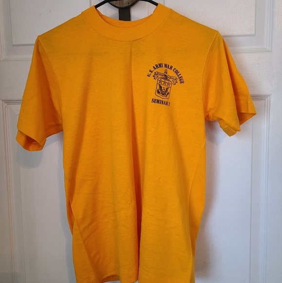 (165) US Army War College T-Shirt, Size Small Color: Yellow - Picture 1 of 6